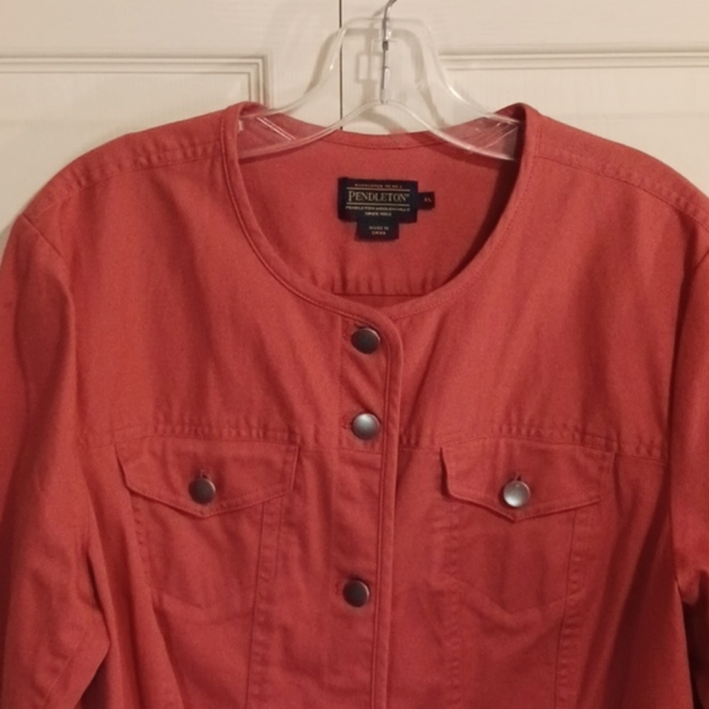 Pendleton Long Sleeve Stretch Button Front Jacket… - image 3